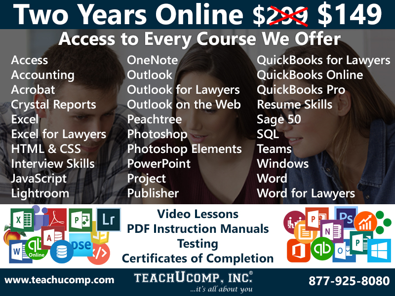 Two Years Online $149. Access to every course we offer.